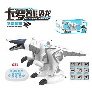 ของเล่นไดโนเสาร์ควบคุมระยะไกลคาร์โล แบบชาร์จได้ จำลองการควบคุมด้วยมือ ของเล่นไดโนเสาร์ไฟฟ้าสำหรับเด็กผู้ชาย