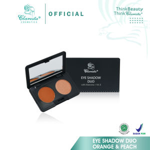 Claresta Eye Shadow Duo Orange & Peach