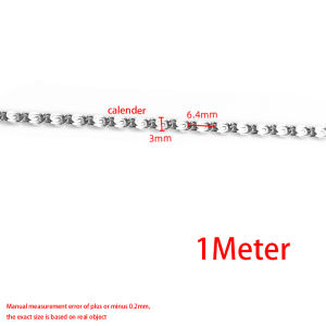 Stainless Steel Square Wire Chain Flash Chain Jewelry diy Accessories Clothing Chain