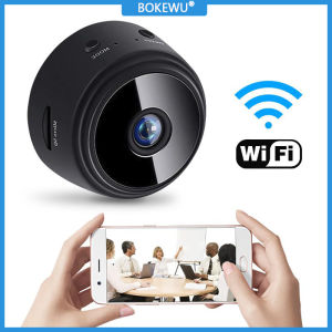 BOKEWU A9 กล้องจิ๋ว WiFi กล้อง1080P HDมองเห็นได้ในที่มืดบันทึกเสียงขนาดเล็กกล้องวิดีโอไร้สายกล้องวงจรปิดเพื่อตรวจตราวิดีโอกล้อง IP