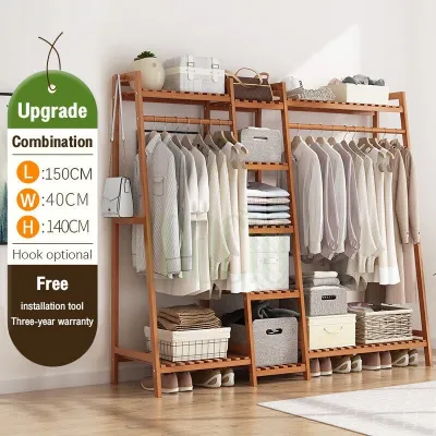 Shira Open Wardrobe Cabinet Simple Storage Rack 70/90/120/170CM Wardrobe Rack Bedroom Dormitory for Clothes