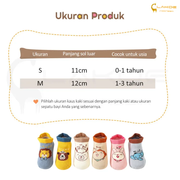 LAKOE%20Kaus%20Kaki%20Bayi%20Anti%20Slip%20Motif%20Hewan%20Kaos%20Kaki%20Lucu%20Baby%20Crew%20Socks%200-3th%20-%20Image%209