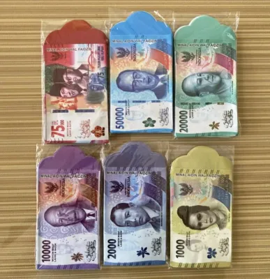 Amplop Lebaran Motif Uang Terbaru 1 Pack Isi 8 pcs
