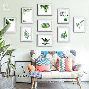 Bộ khung ảnh treo tường DECOFU 9B6 mặt kính sang trọng