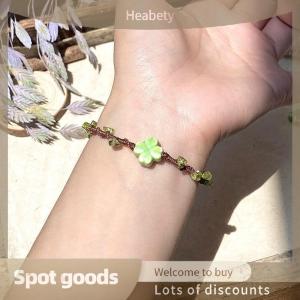 Heabety Fashion Vintage Four-Leaf Clover Lucky Hand-woven Bracelet For Women Fine Fashion Party Jewelry Gifts