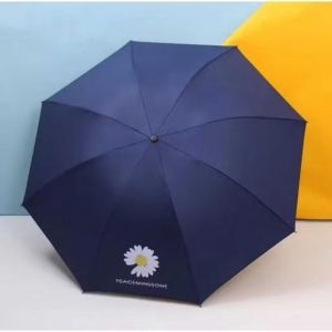 Payung Lipat Anti UV Motif Bunga / Payung Peace Minus One Anti UV Buka Tutup Manual