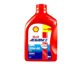 SHELL ADVANCE OIL 800ML/1LITER AX3-40 (MINERAL)/AX5-40 (PREMIUM MINERAL)/AX7-40 (SYNTHETIC BASED)