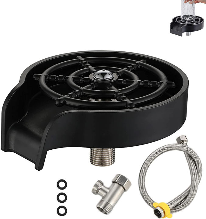 Bottle Washer Kitchen Sink Glass Rinser Cleaner Attachment Accessory