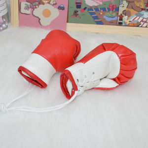 1 Pairs Mini Boxing Gloves Miniature Punching Gloves Holiday Ornament Hanging Boxing Gloves Boxing Party Favors Mini Boxing Accessories for Car Mirror Hanging Decor