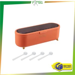 FH-C860 Tempat Bumbu Dapur Serbaguna Wadah Bumbu Seasoning Storage Box Termasuk Sendok / Rak Kotak Tempat Penyimpanan Bumbu Dapur Minimalis