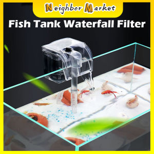 Aquarium Filter For Fish Tank Mini External Hang Up Filter Oxygen Submersible Water Purifier