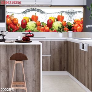 Tranh trang trí bếp 3d gạch men