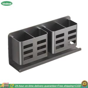 【24 hours Flash Delivery】Aluminum Toothbrush Holder Wear Resist Multifunctional Bathroom Shelves Electric Shaver Storage Rack Bathroom Supplies