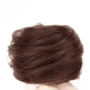 เครื่องประดับผมทรงบัน เป็นธรรมชาติ หัววิก ไม่มีไฟฟ้าสถิต ยางรัดผมแบบยืดหยุ่นสูง ปุย ทนทาน