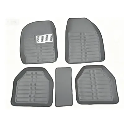 5PCS Universal Car Floor Mats Auto Pu Leather Front Rear Seat Carpet SUV Floor Liner Anti Slip Waterproof Car Matting