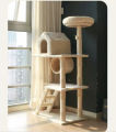 NHÀ CÂY CHO MÈO BẰNG GỖ - CATTREE TRỤ CÀO MÓNG CHO MÈO - NHÀ MÈO 4 MÙA. 