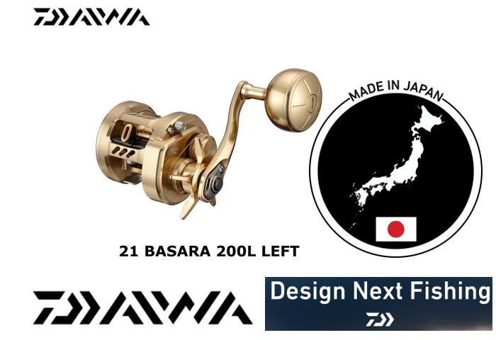 DAIWA Basara 100L 150L 200L Jigging Reel Made in Japan New DAIWA Basara 100L 150L 200L Jigging Reel Made in Japan New