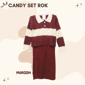 BARU Baju Anak Anak Perempuan Candy Set Rok Baju Anak Perempuan Sweater Rajut Anak Satu Set Rajut Anak Cardigan Rajut Anak Perempuan Set Knit Anak Rok Stelan Rajut Anak Baju Anak Cewek Umur 12 Setelan Rajut Anak Perempuan Rompi Andin dan Celana Jolly