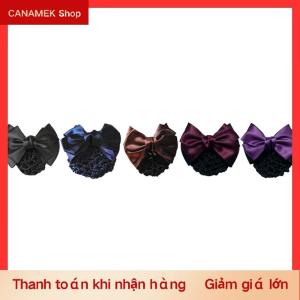 CS Bow barrette phụ nữ tóc Clip Bìa Bowknot Bun snood Phụ kiện tóc phụ nữ mới