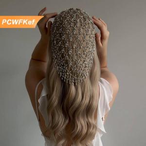 【PCWFKef】 Thạch tóc phụ kiện đám cưới cô dâu thanh lịch tua dài đồ trang sức thời trang bữa tiệc tối Retro hairband