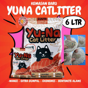 6 LITER PASIR GUMPAL WANGI SAKURA YUNA CAT LITTER