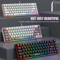 Inplay BK680 RGB Membrane Wired Keyboard Raibow Light Waterproof Smooth Gaming Keyboard For PC Laptop. 