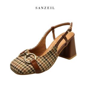SANZEIL Fiona Slingback Block Shoes 0966