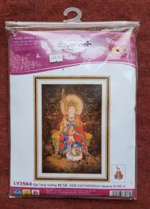 Tranh thêu chữ thập Địa Tạng Vương Bồ tát LV3564 - Tranh thêu tôn giáo Tranh thêu phật