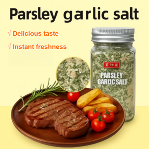 Parsley Garlic Salt Seasoning Compound Flavor for Boiled Vegetables Steak Pasta Fat-Free Light Meal Enhancer
