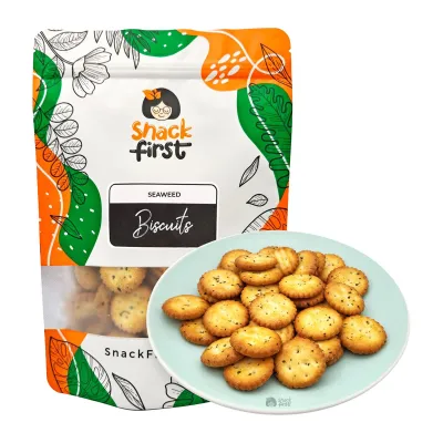 SnackFirst Nori Seaweed Biscuits - Kids Snacks Heritage Old School Treats