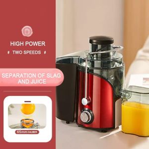 LENODI This multi-functional large-bore electric juicer is suitable for fruits and vegetables requires no filtering has a 2L capacity and is suitable for both home and commercial use.