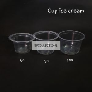 1 DUS CUP 50ML 60ML 90ML 100ML 130ML GELAS PUDING  ICE CREAM ES KRIM  JELLY SAUS SAOS GROSIR