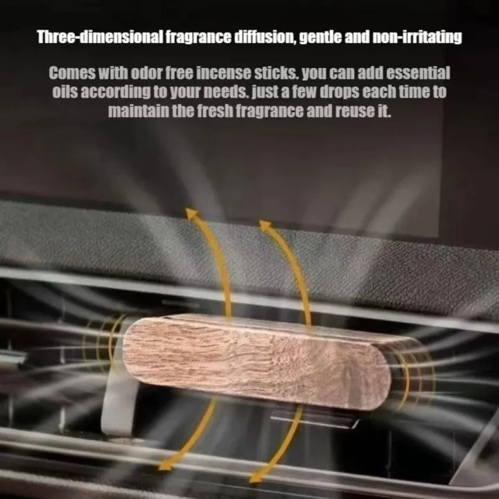 LAZALAI%20Lasting%20Aroma%20Car%20Perfume%20with%2010%20Refill%20Sticks%20Solid%20Wood%20Vent%20Clip%20Car%20Diffuser%20Car%20Interior%20-%20Image%203