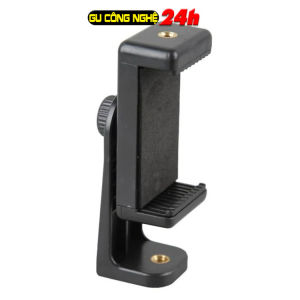 Giá đỡ điện thoại xoay 360 độ cho tripod - hàng loại 1 kẹp vặn bằng đinh ốc cực chắc chắn