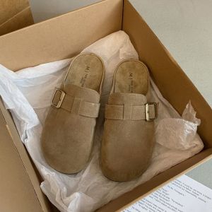 Free Shipping Casual Half-Slipper Sandals For Women Spring/Summer 2026 New Style Outdoor Wear Half-Toe Design Autumn/Cool Weather Sandals Thick-Soled Casual Shoes