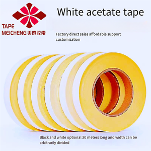 สายรัดเทปฉนวนแถวเทปอาซีเตทสีขาวทนอุณหภูมิสูงตัวดูดหน้าจอ TV เทปซ่อม LCD ยาว30เมตร/ม้วน