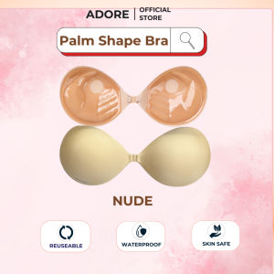 ADORE Bra Palm Shape Pushing Lifting Up Adhesive Bra Breathable Design Anti Drop Reuseable Nonwove