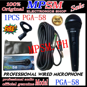 The PGA58 Professional Cardioid Dynamic Vocal Wired Microphone PGA-58 Wired Mic 10meters mic cable