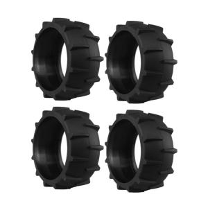 4pcs thực tế lực kéo lốp xe ổ đĩa bánh xe cao su kết cấu thích hợp cho máy cắt cỏ 100x40mm cao su ổ đĩa thành phần