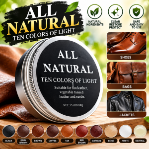 Best Seller Mink Oil Cream All Natural Leather Conditioner 100g Leather Care Cream Shoe Polish Wax Cleaner Restorer for Shoes Bags Boots Wallet Sofa Jacket Car Seat Shine Protect Maintenance Balm Genuine Leather Care Cream All types of Leather