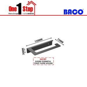 🔥BACO🔥 GUNMETAL TOILET PAPER HOLDER