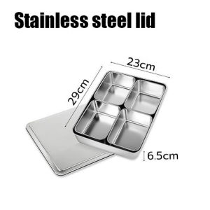 【Safety and corrosion prevention 】restaurant/kitchen，Transparent cover 304 stainless steel condiments container seasoning box spice jar sauce container condiments container set seasoning bottle set