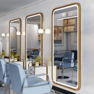 Cermin kecantikan / Cermin Full Body / Cermin LED Touchscreen / pangkas toko penggunaan Cermin LED / Cermin Aesthetic 70*170CM/Cermin Led Gantung Wastafel Kamar Mandi Aesthetic persegi