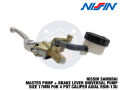 NISSIN SAMURAI MASTER PUMP + BRAKE LEVER UNIVERSAL PUMP SIZE 17MM FOR 4 POT CALIPER AXIAL RSM- 13U. 