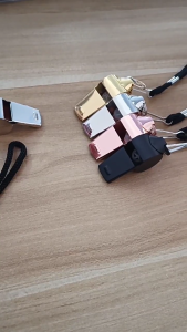 Loud Crisps Sound Whistle Great for Coaches Referees and Officials Stainless Steels Sports Whistle with Long Lanyard