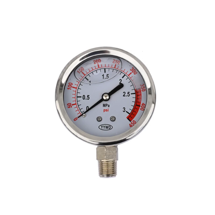 Precise Industrial Radial Pressure Gauge 0-0.1Mpa/3.0Mpa 304 Stainless ...