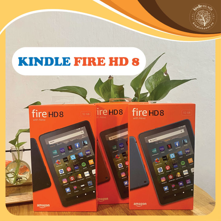 Máy tính bảng Kindle Fire HD 8 (10th / 11th) (Fire HD8) màn hình 8inch sắc nét, RAM 2GB, dung lượng 32GB