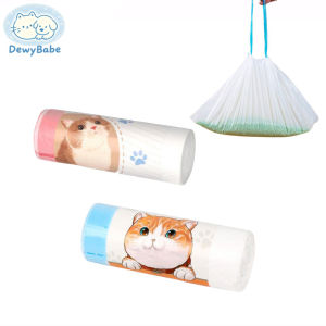 DewyBabe Cat Litter Bags with Drawstrings Cat Litter Poop Bags Cat Litter Toilet Poop Collection Plastic Bag