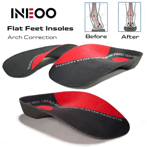 INEOO 1Pair Orthopedic Insoles XO-Legs Orthotics Flat Foot Health Sole Pad For Shoes Insert Arch Support Pad For Plantar Fasciitis Feet Care
