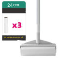 Long Handle Retractable Tear-off Sticky Paper Roller Floor Sticky Hair Carpet with Dust Sticky Hair Roller Sticky. 